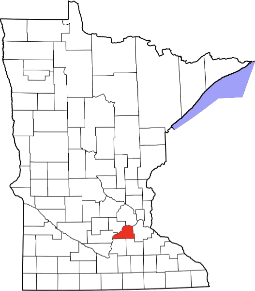 An illustration of Scott County in Minnesota