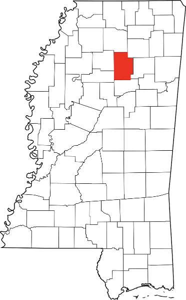 An image showing Calhoun County in Mississippi