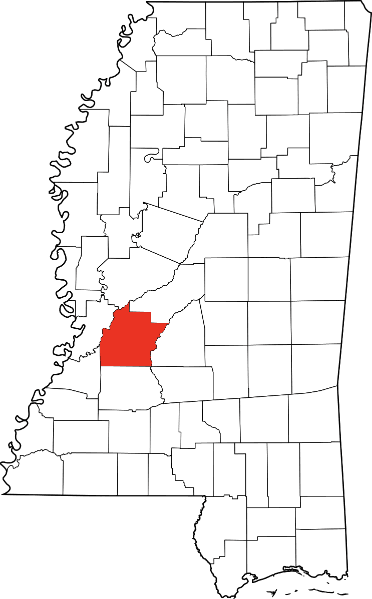 An image showing Hinds County in Mississippi