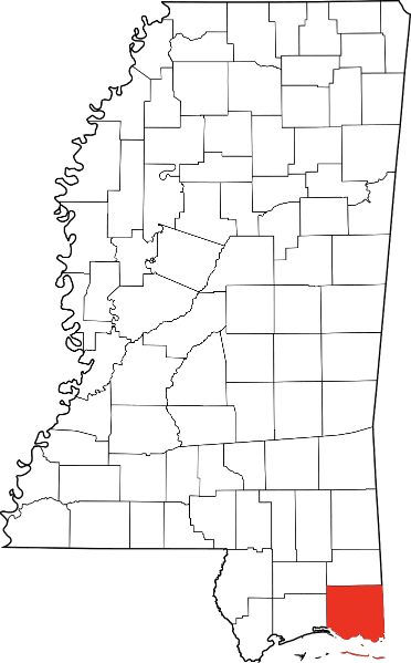 A picture displaying Jackson County in Mississippi