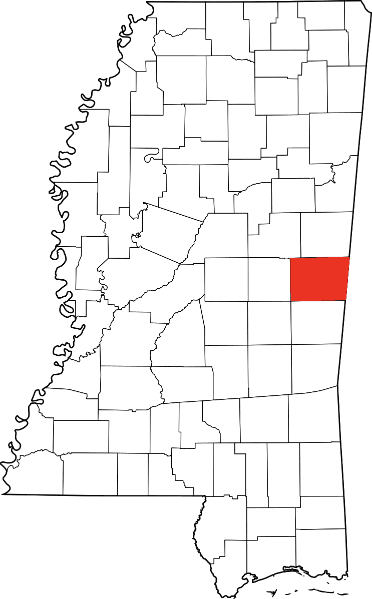 An illustration of Kemper County in Mississippi