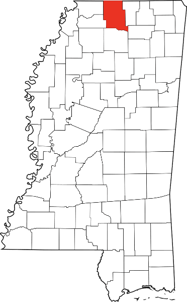 A picture displaying Marshall County in Mississippi