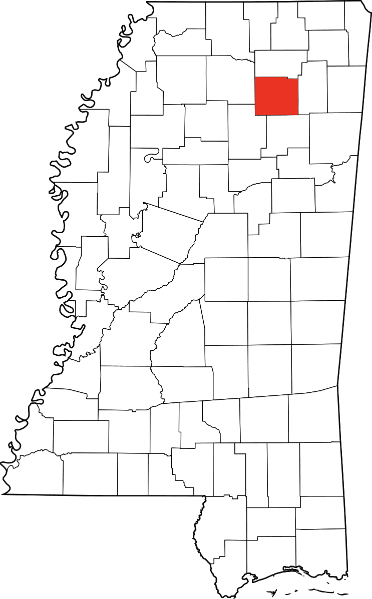 An image showing Pontotoc County in Mississippi