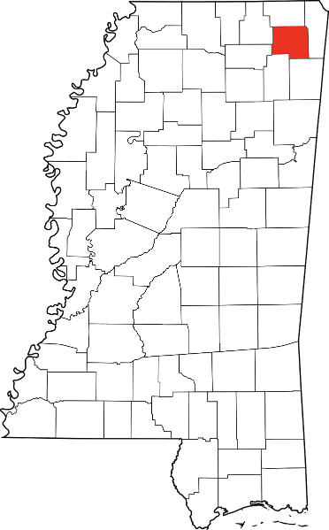 An image showing Prentiss County in Mississippi