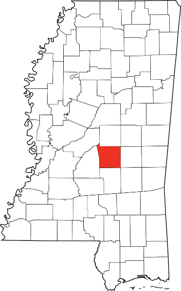 An illustration of Scott County in Mississippi