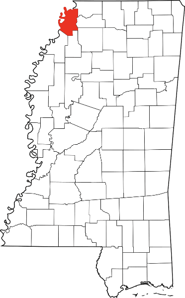 An image showing Tunica County in Mississippi