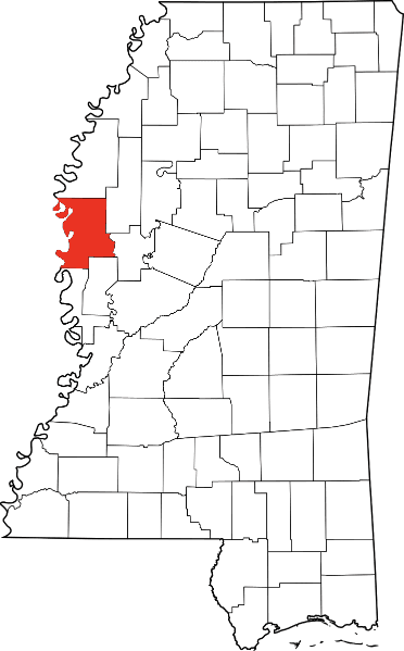 A picture displaying Washington County in Mississippi