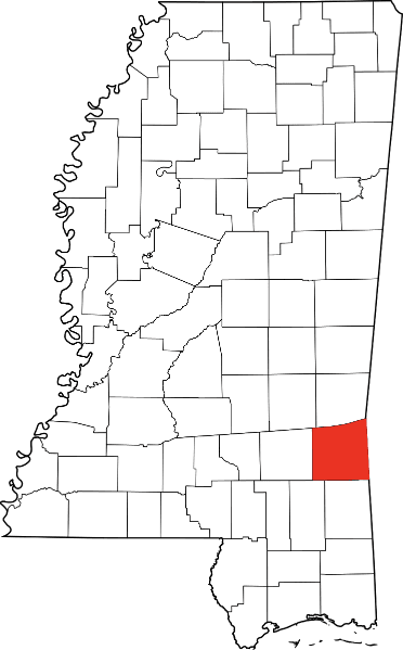 An illustration of Wayne County in Mississippi