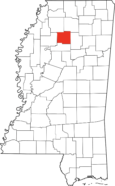 An image showing Yalobusha County in Mississippi