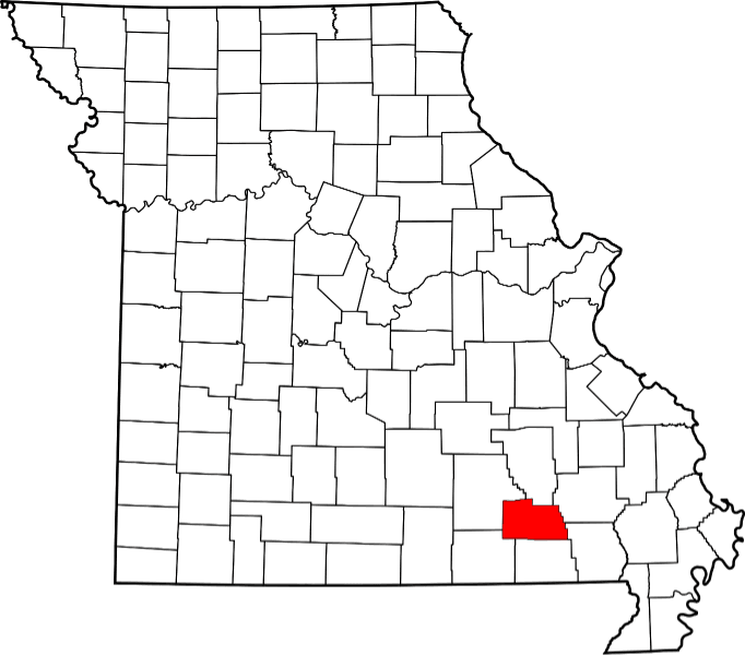 An illustration of Carter County in Missouri