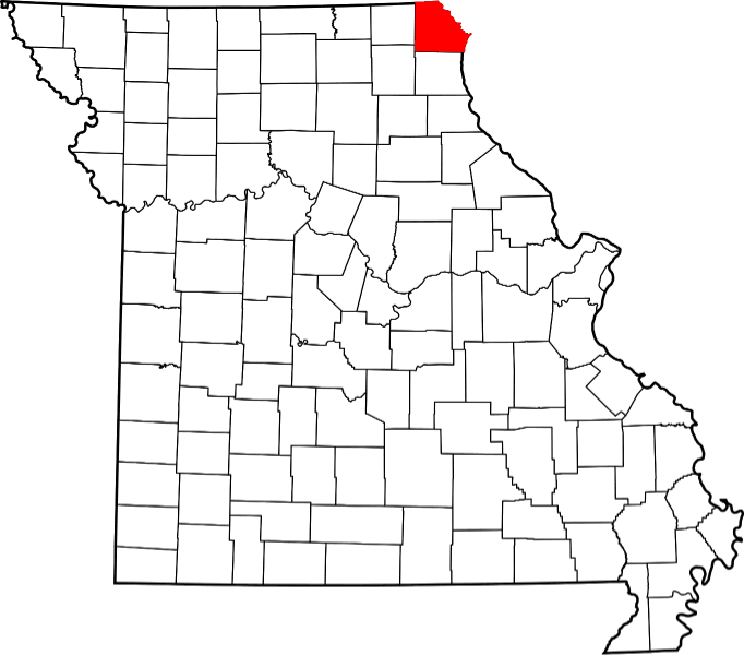An illustration of Clark County in Missouri
