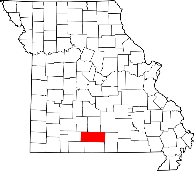An illustration of Douglas County in Missouri