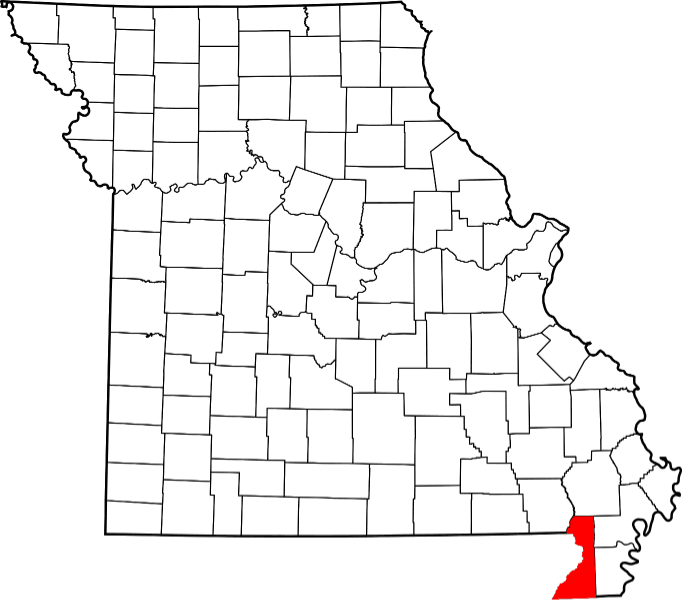 An illustration of Dunklin County in Missouri