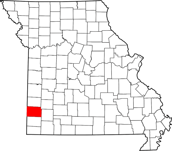 An illustration of Jasper County in Missouri