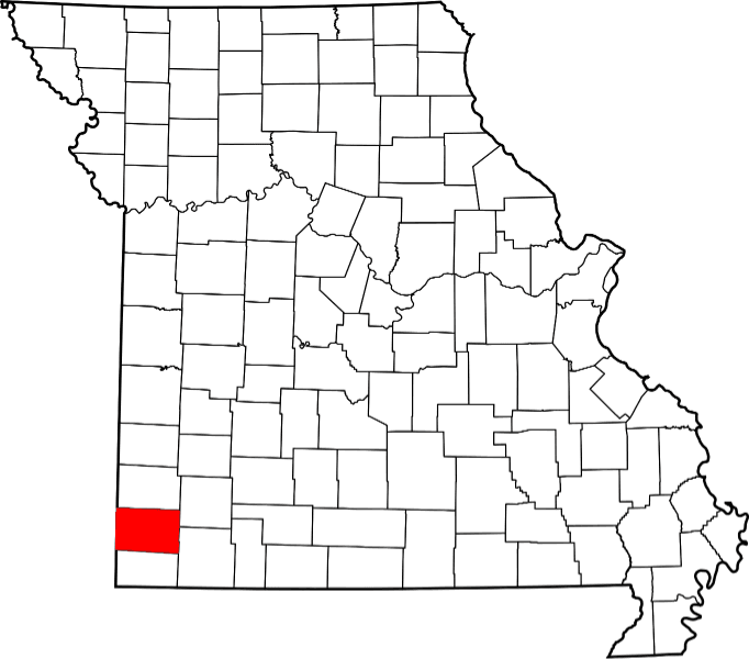 An illustration of Newton County in Missouri