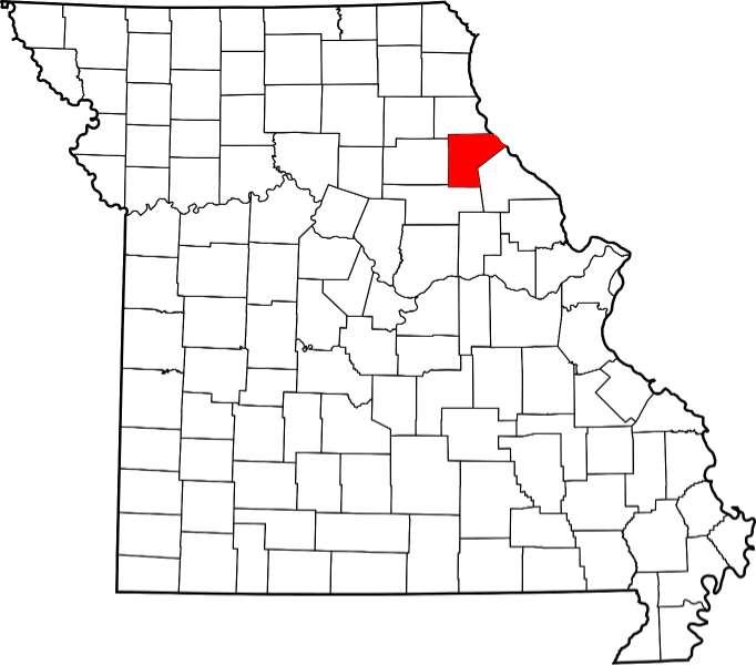 An illustration of Ralls County in Missouri