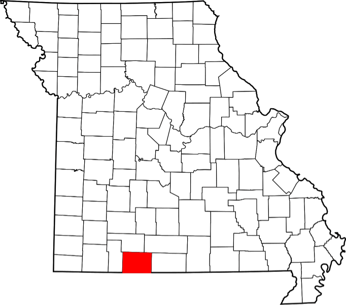 An illustration of Texas County in Missouri