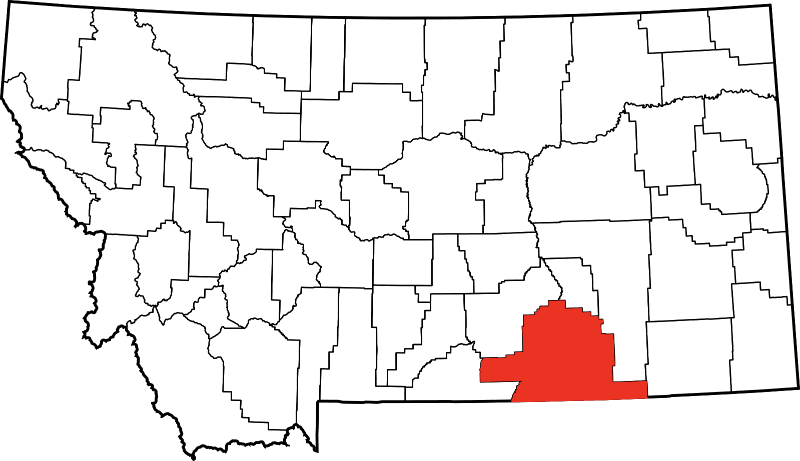 An illustration of Big Horn County in Montana