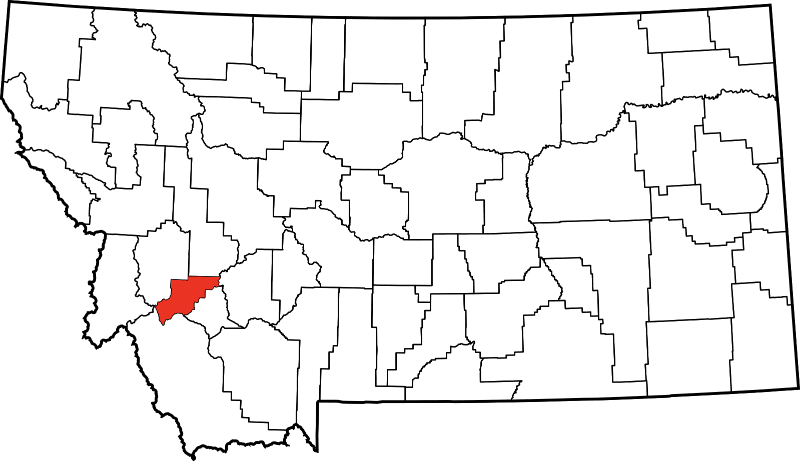 An illustration of Deer Lodge County in Montana