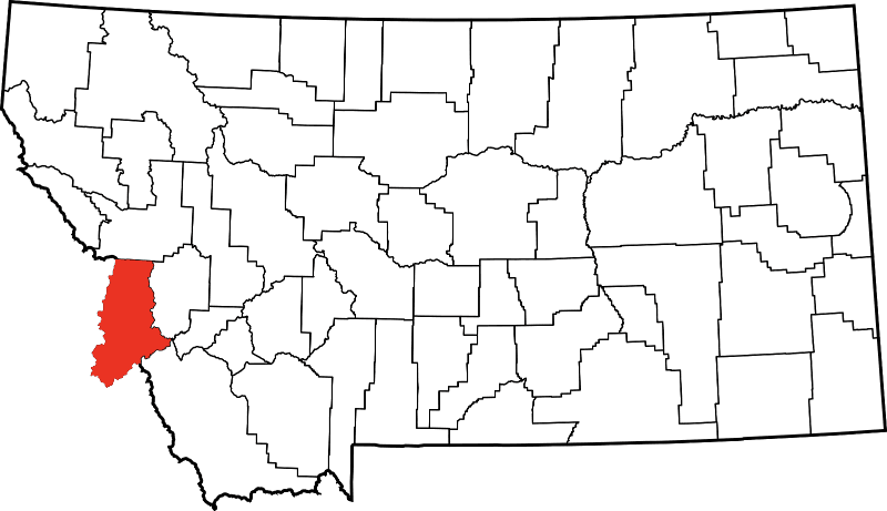A photo of Ravalli County in Montana