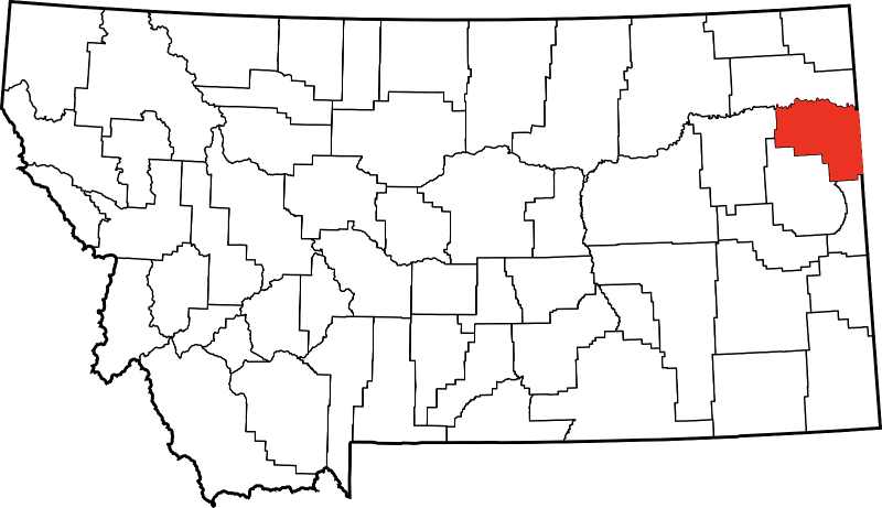 A photo of Richland County in Montana