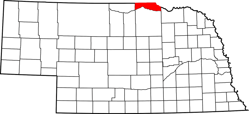 An illustration of Boyd County in Nebraska