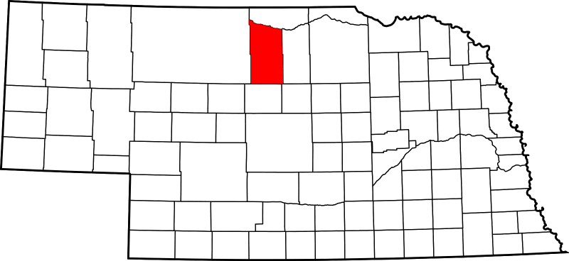 An illustration of Brown County in Nebraska