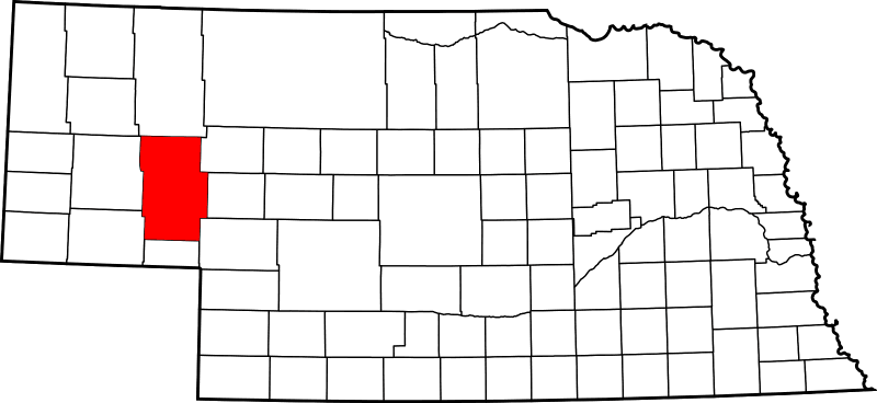 An image highlighting Garden County in Nebraska