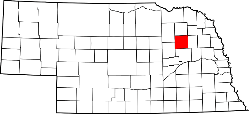 An image highlighting Madison County in Nebraska