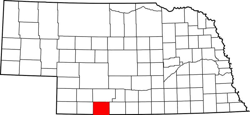 An illustration of Red Willow County in Nebraska