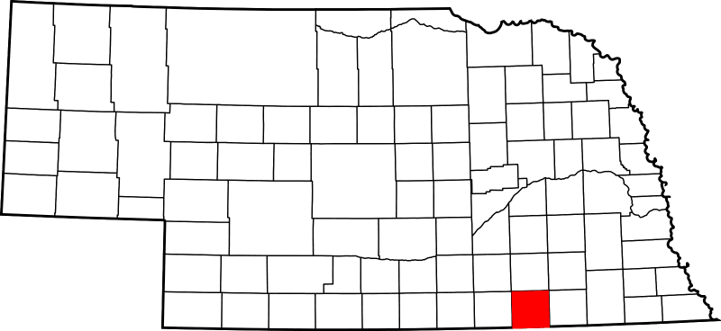 An illustration of Thayer County in Nebraska
