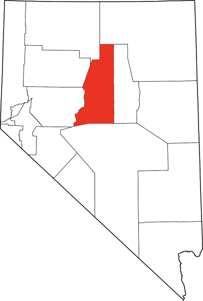 An image highlighting Lincoln County in Nevada