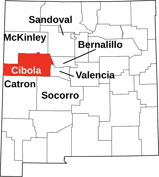 An illustration of Colfax County in New Mexico
