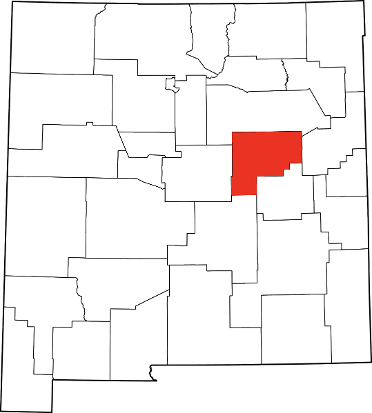 An illustration of Harding County in New Mexico