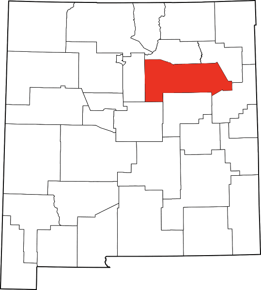 An image showing Santa Fe County in New Mexico