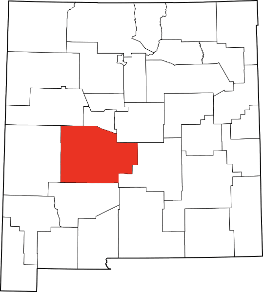 An illustration of Taos County in New Mexico