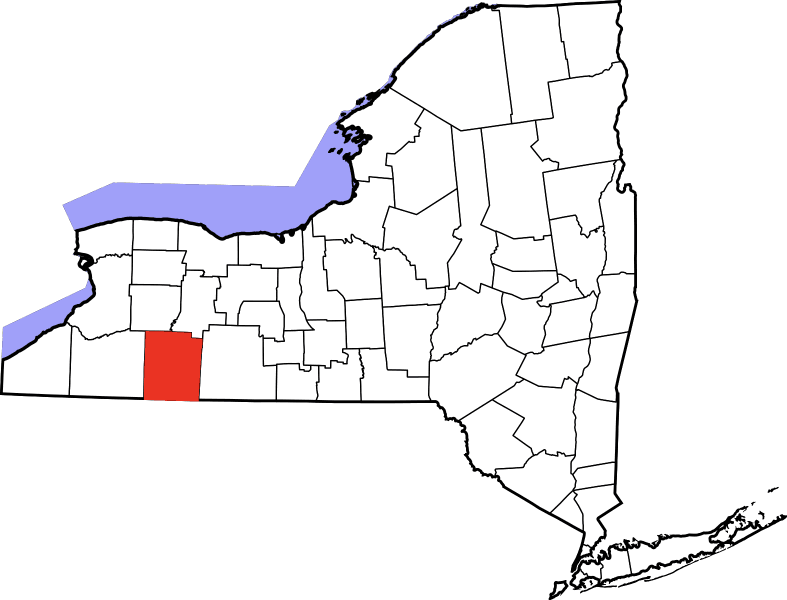 An illustration of Allegany County in New York