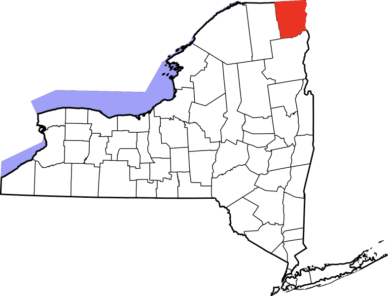 A photo of Clinton County in New York