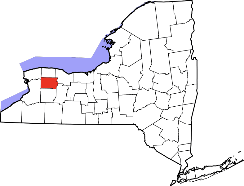 An illustration of Genesee County in New York