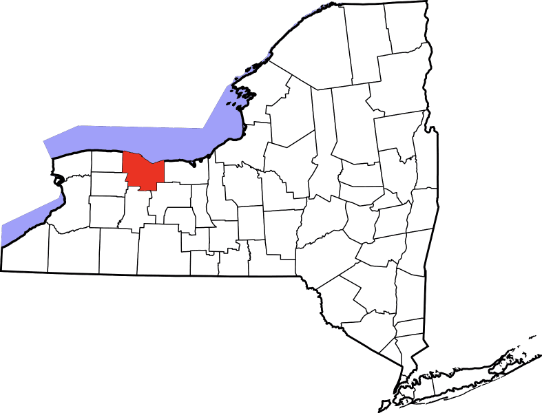 A picture displaying Monroe County in New York
