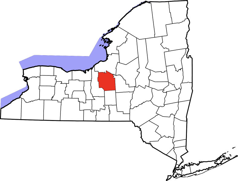An image highlighting Onondaga County in New York