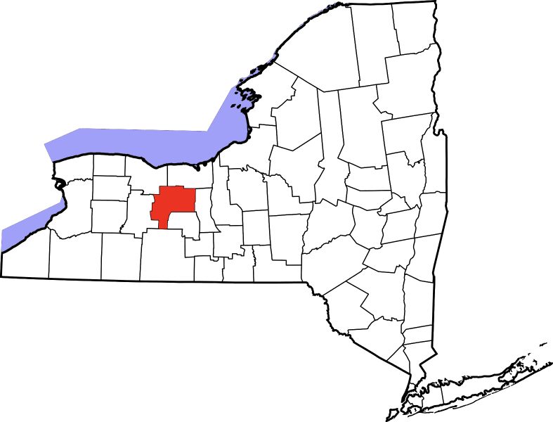 An illustration of Ontario County in New York