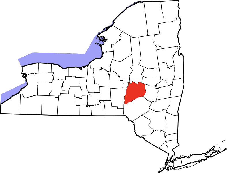 An illustration of Otsego County in New York