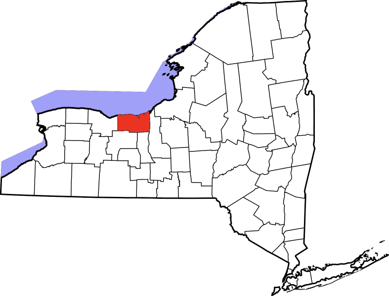An illustration of Wayne County in New York