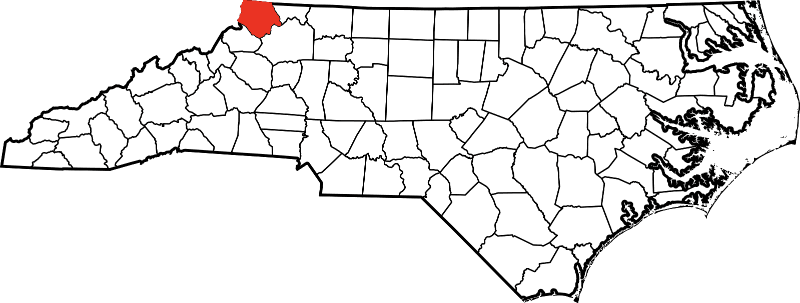 A picture displaying Ashe County in North Carolina