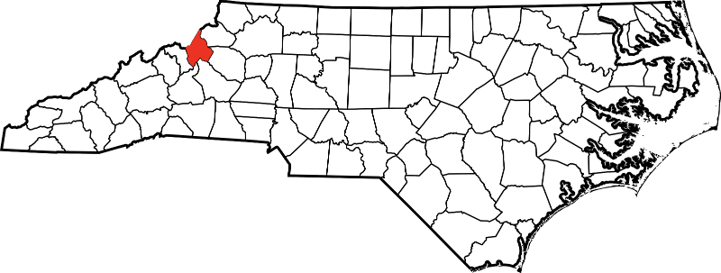 A picture displaying Avery County in North Carolina