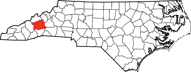 An image showing Buncombe County in North Carolina