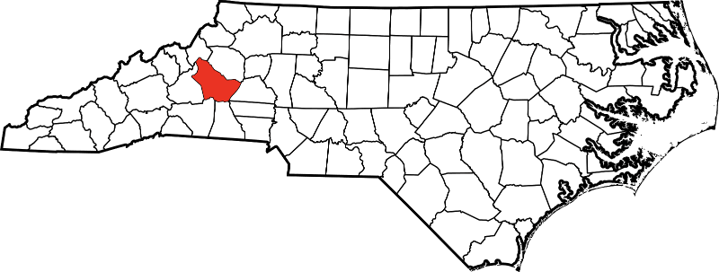 A picture displaying Burke County in North Carolina