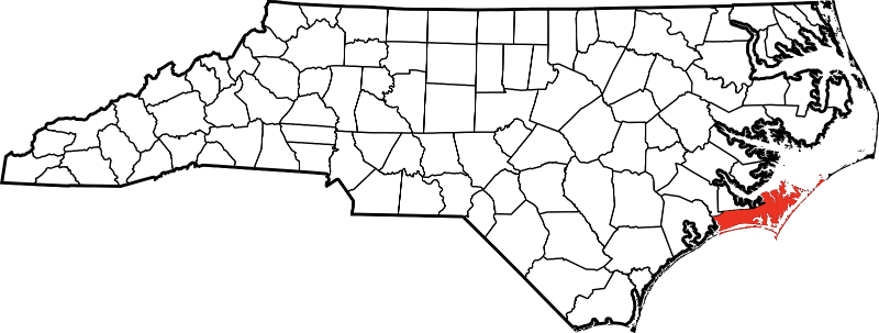 An image showing Carteret County in North Carolina