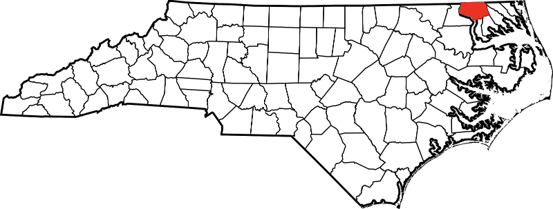A picture displaying Gates County in North Carolina